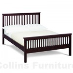 Atlantis Dark wooden bedstead